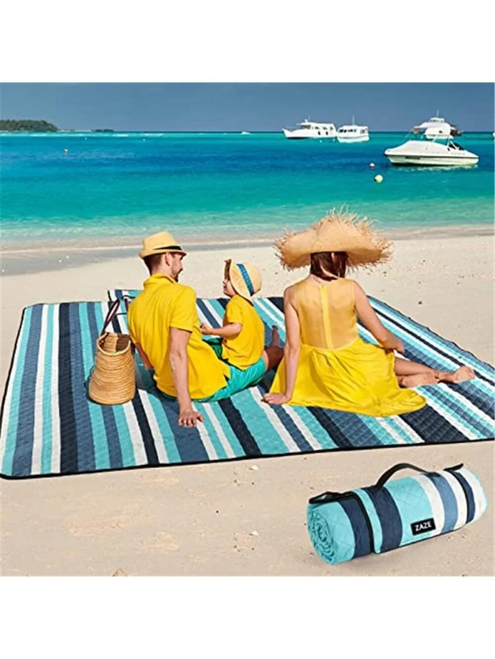 Extra Large Picnic Blanket Beach Blanket Waterproof Sandproof Camping Travel Mat